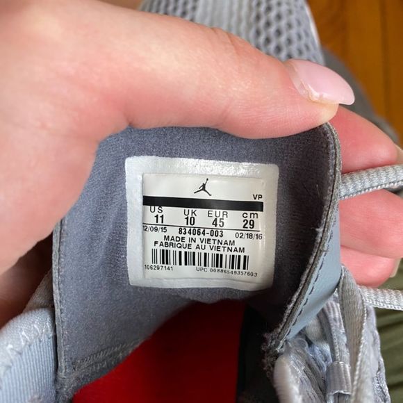 Nike Air Jordan reveal grey shoes size 11 basketball sneaker - Picture 10 of 11